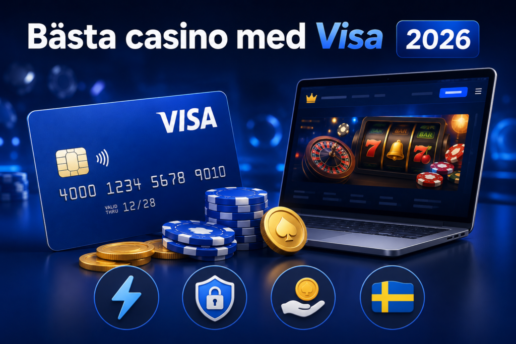 Bästa casino med Visa 2026